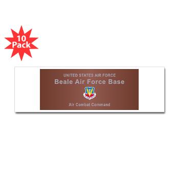 BAFB - M01 - 01 - Beale Air Force Base - Sticker (Bumper 10 pk)